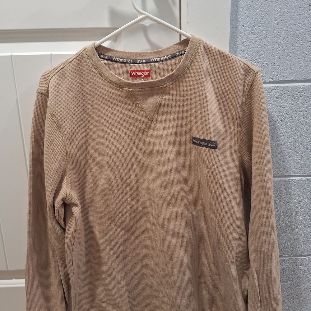 Wrangler Tan Long Sleeve Shirt